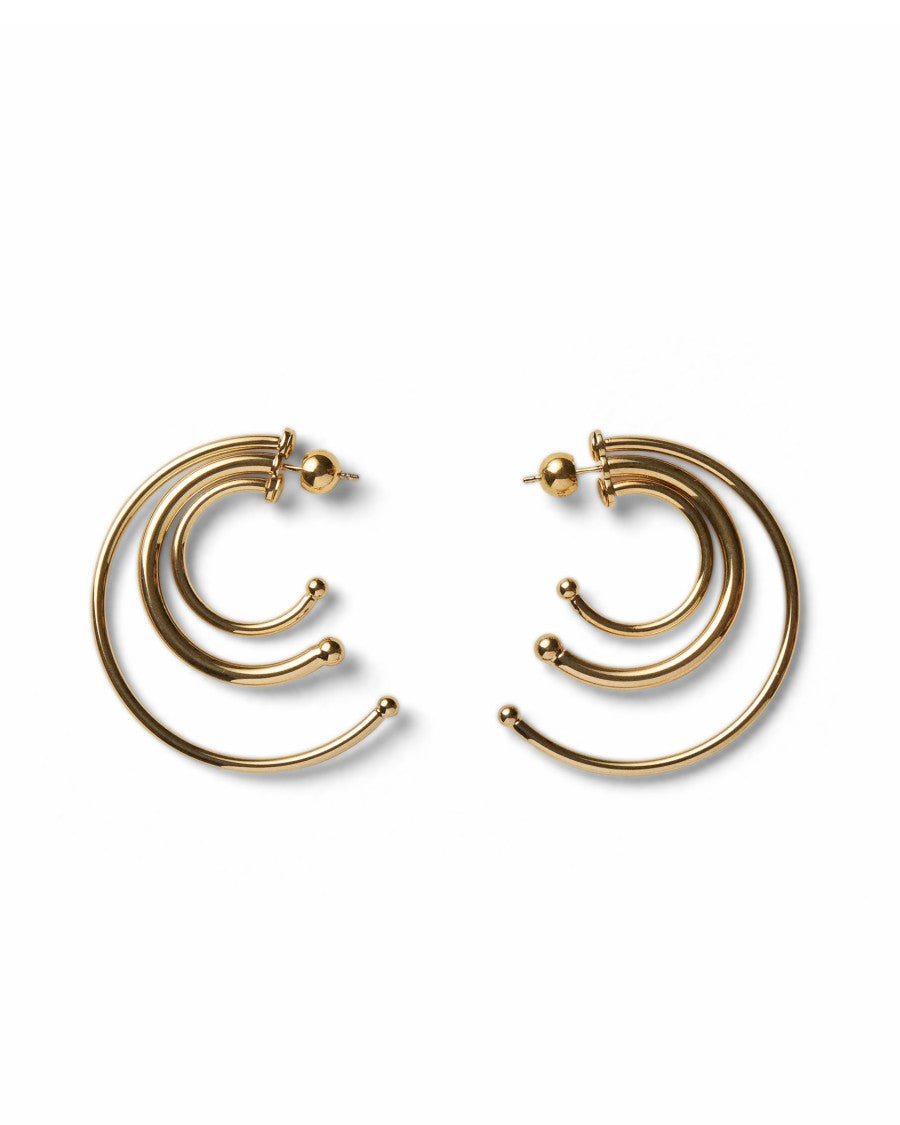 Panconesi Concentric Golden Hoop Earrings