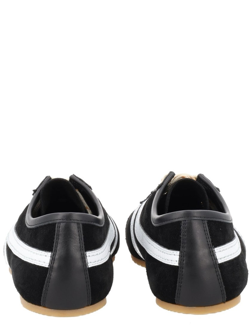 Dries Van Noten Suede Leather Side Stripes Sneakers