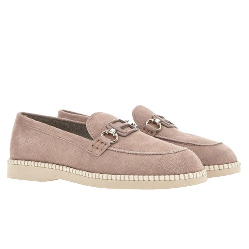 Hogan Low Beige Moccasin