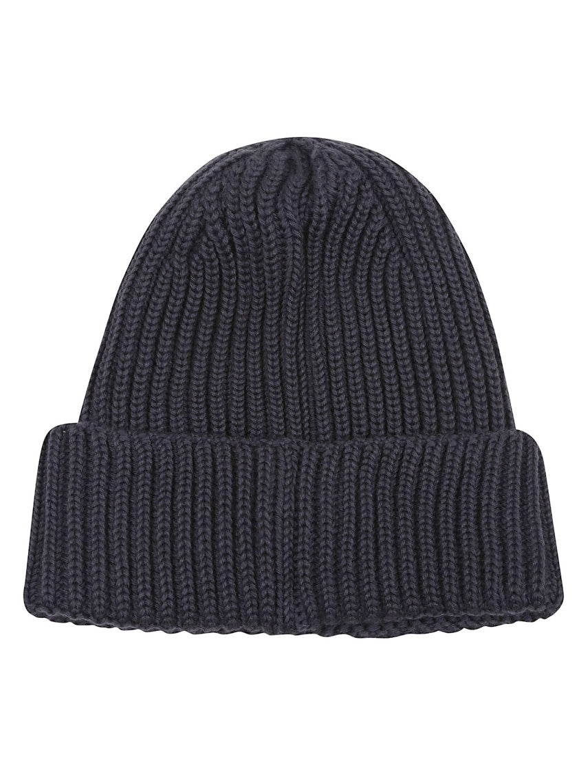 C.P. Company Ribbed Knit Hat With Integrated Goggle Lenses