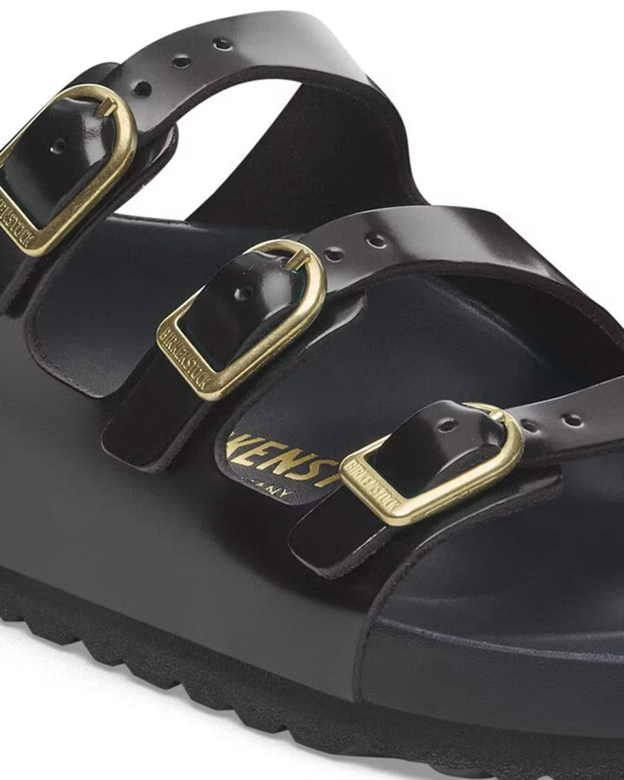 Birkenstock Florida Fresh Shine Black Slipper