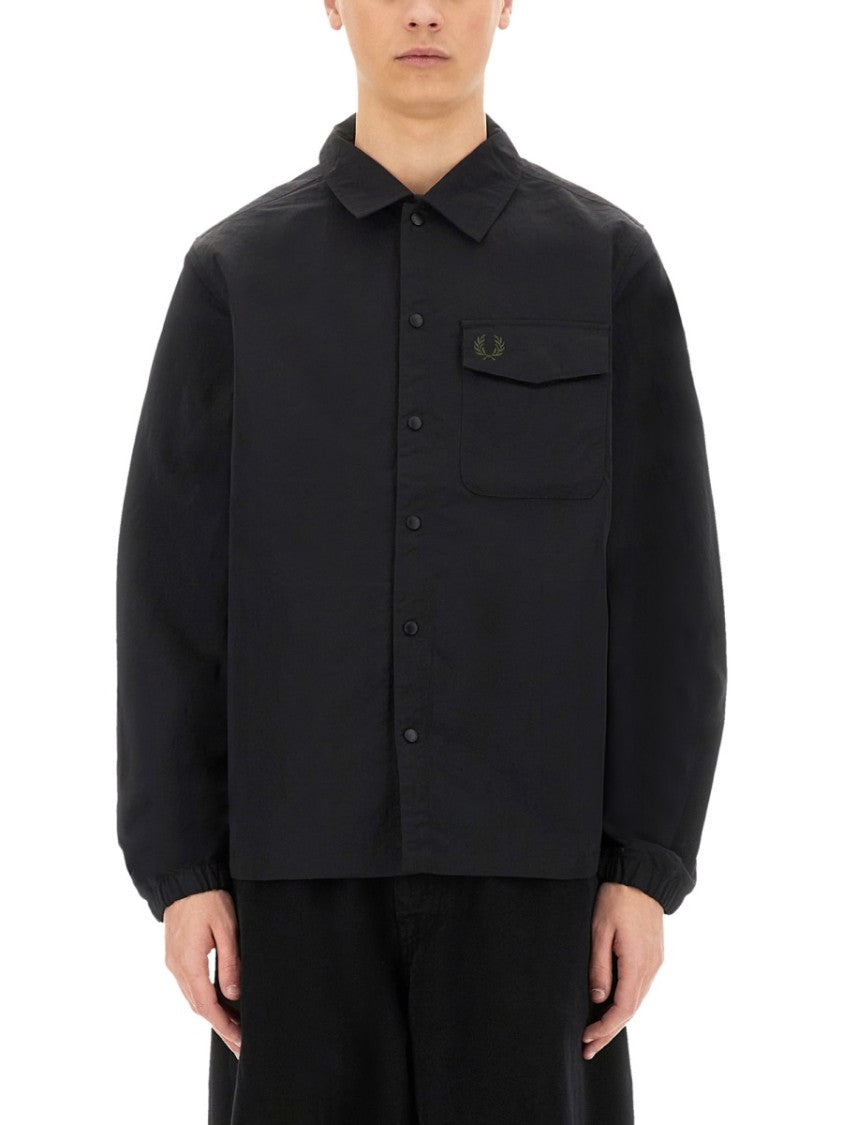 Fred Perry Snap Button Jacket With Relaxed Fit