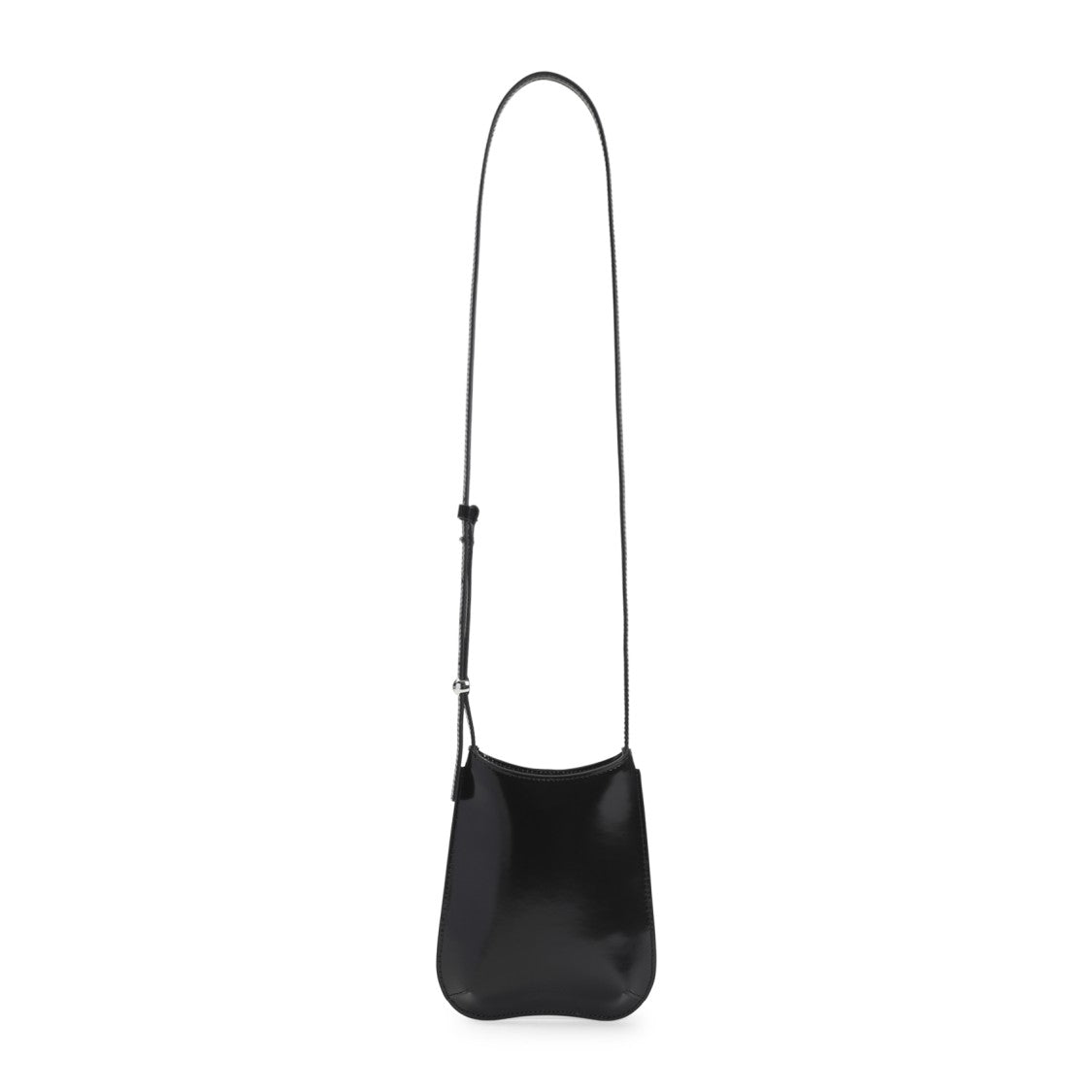 Jacquemus Compact Calf Leather Handbag With Adjustable Strap