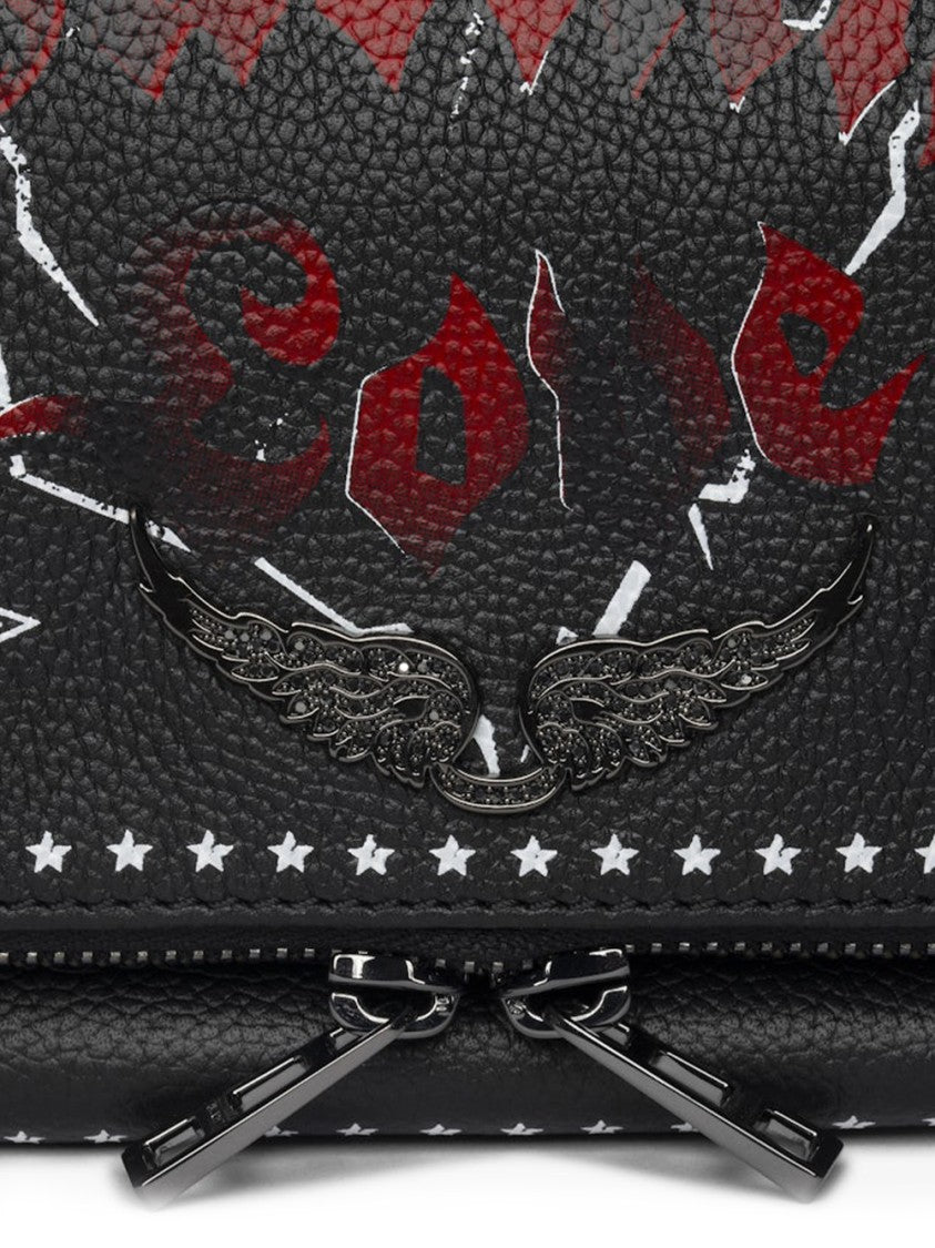 Zadig & Voltaire Textured Black Clutch Bag