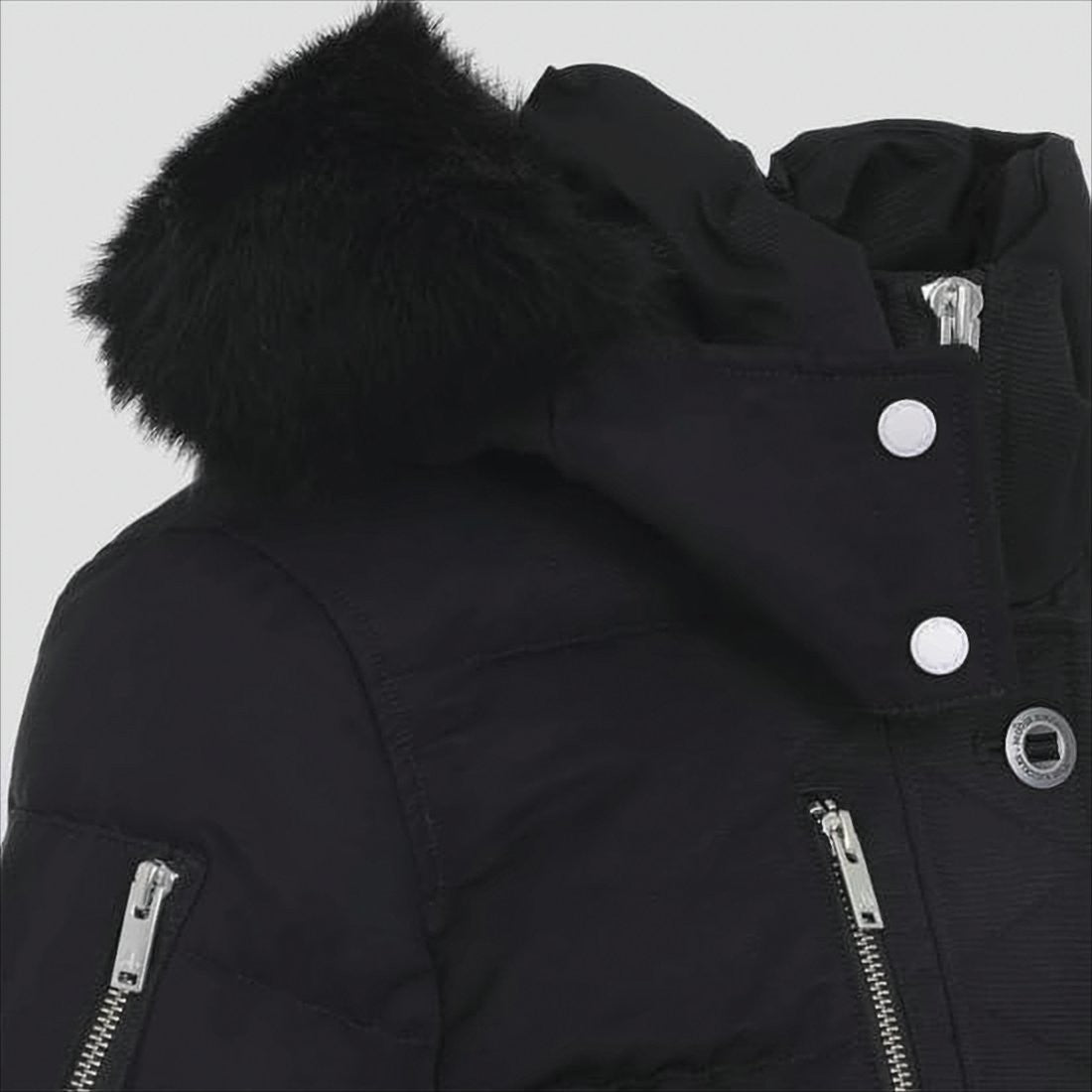 Moose Knuckles Quilted Padded Down Coat With Detachable Hood