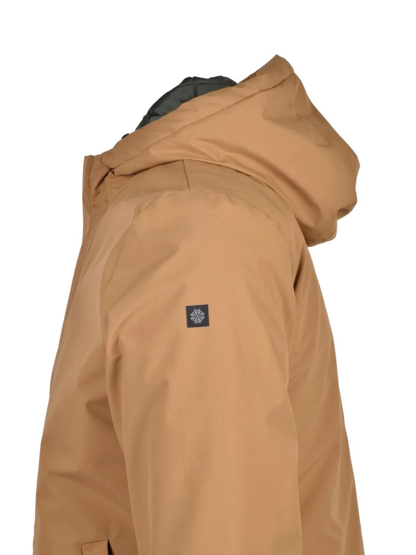 Squad2 Quilted Mid-Length Parka With Concealed Zip And Insulation