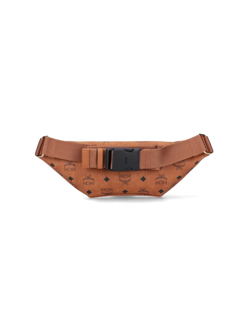 Mcm "Fursten" Small Bum Bag, In Brown "Visetos"