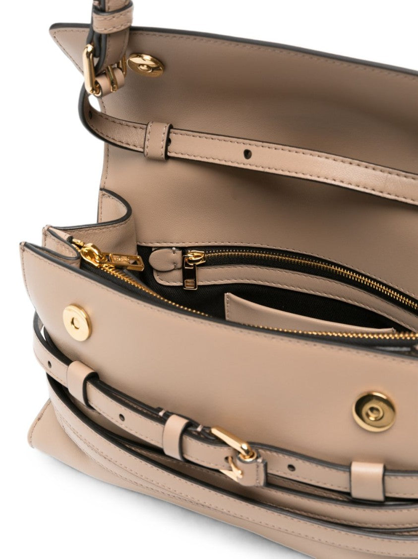 Moschino Belt Detail Rectangular Shoulder Bag