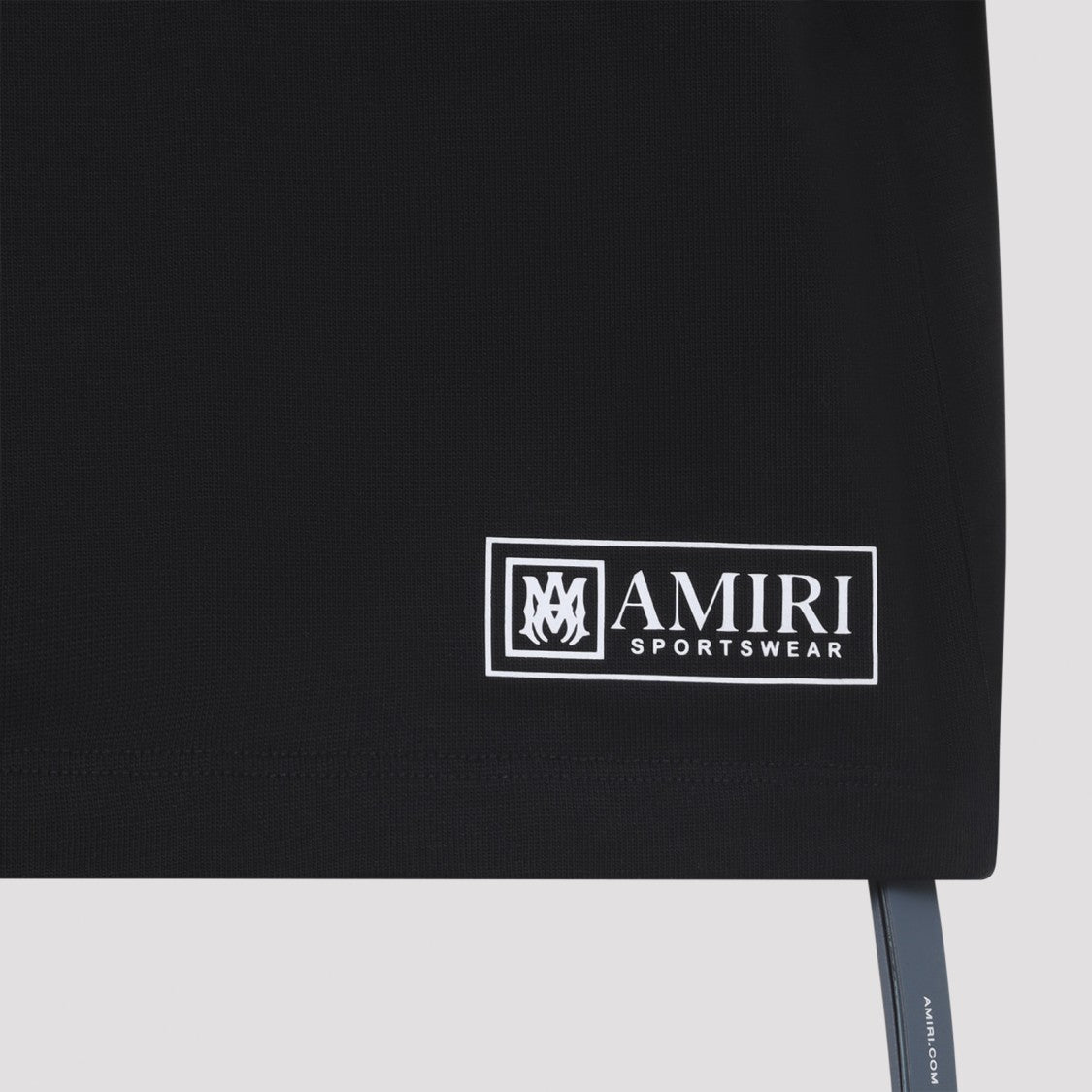 Amiri Graphic Logo Black Cotton T-Shirt With Sporty Accents