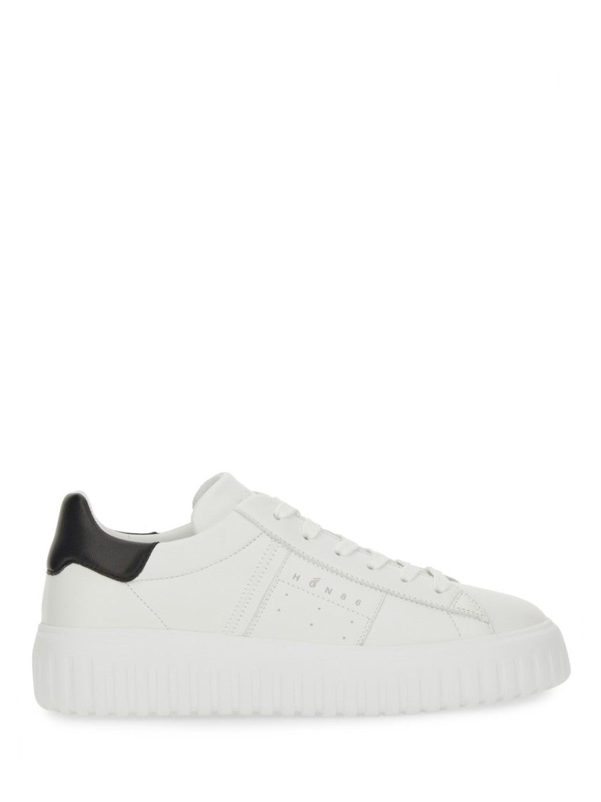 Hogan White Leather Sneakers