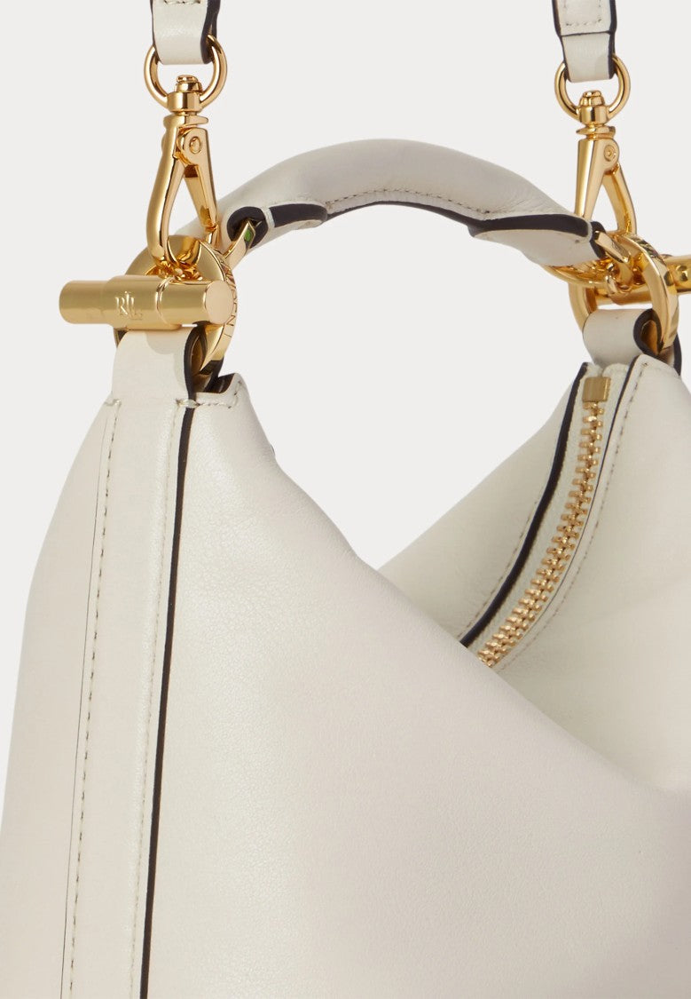 Lauren Ralph Lauren Structured Handbag With Minimalist Silhouette And Gold-Tone Accents