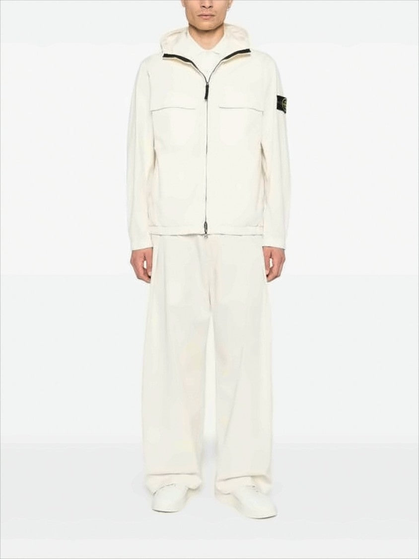 Stone Island Lightweight Hooded Jacket With Distinctive Patch