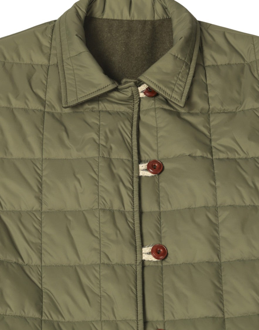 East Harbour Surplus Reversible Quilted Jacket With Washed Flannel