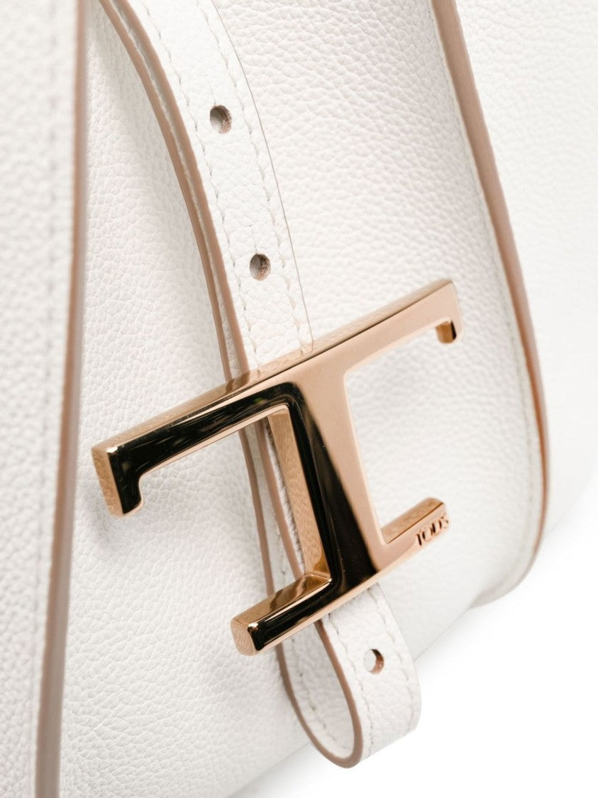 Tod's White Shopping T Timeless Leather Handbag