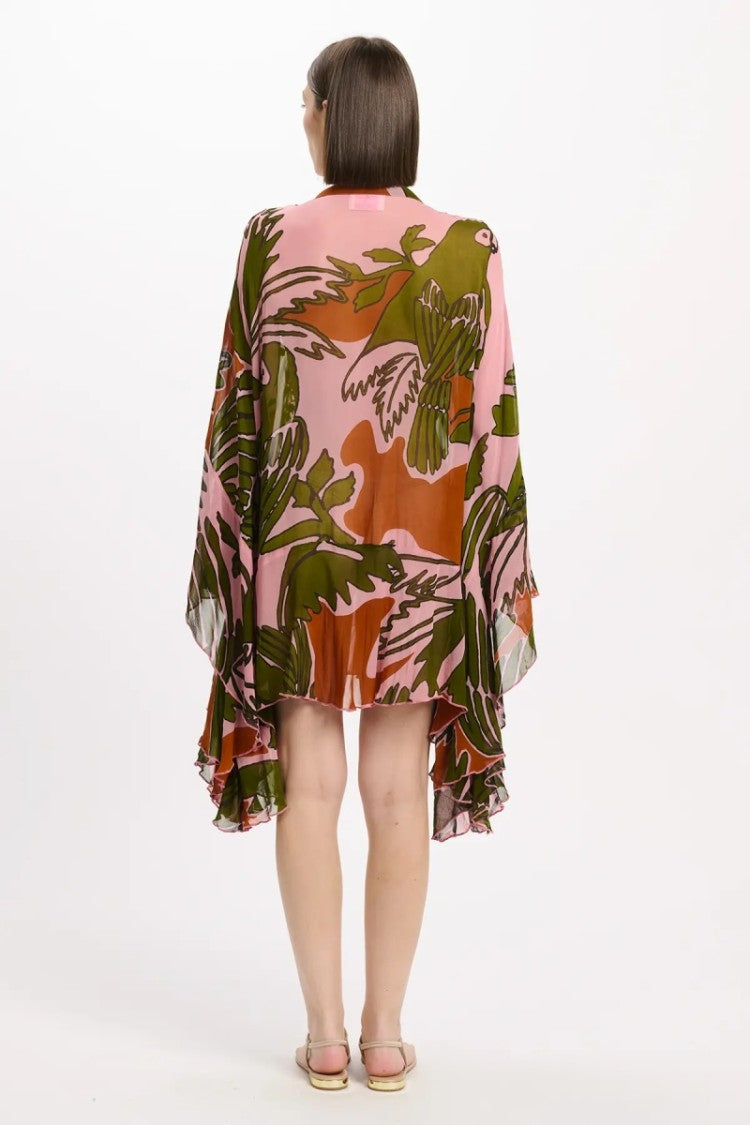 Miss June Anaya Short Kaftan Pink