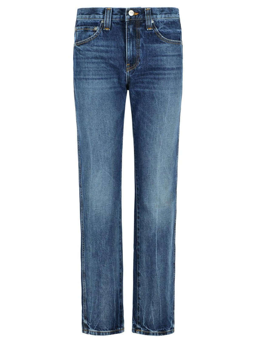 Khaite 'Farley' 'Lykens' Blue Cotton Jeans
