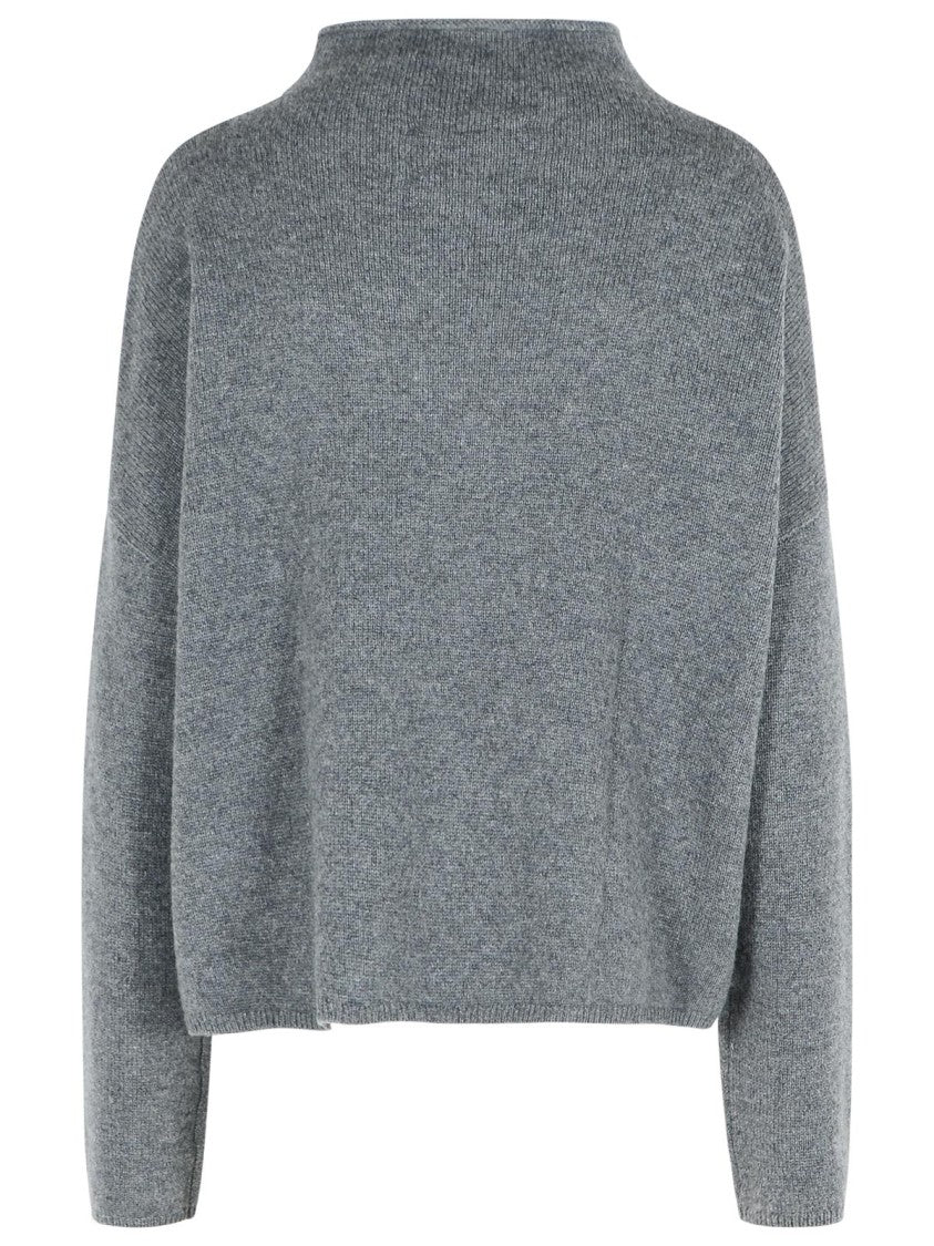 Lisa Yang 'Sandy' Graphite Cashmere Sweater