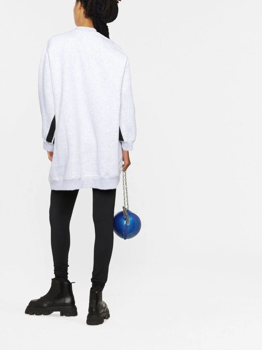 Msgm Side-Stripe Oversized Sweatshirt