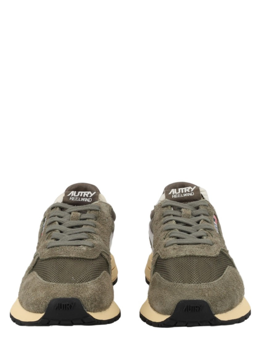 Autry Reelwind Low Suede Leather Nylon Sneakers