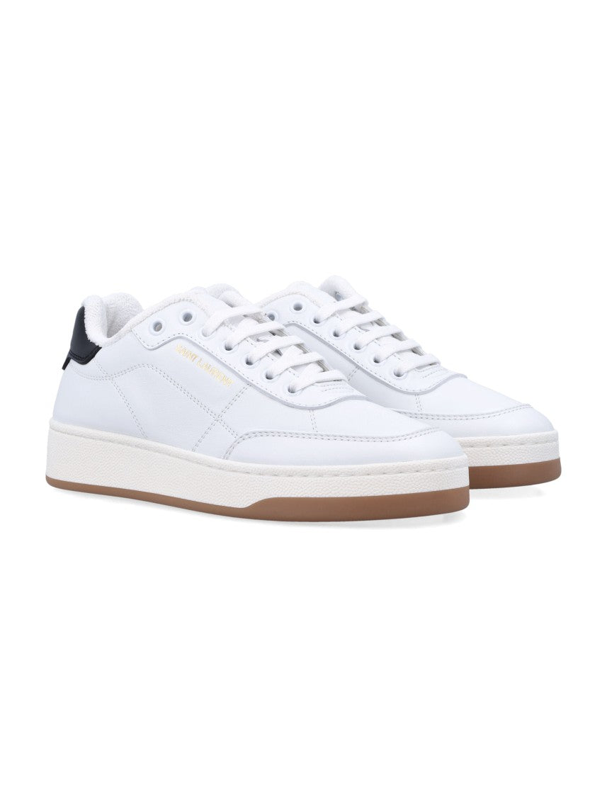 Saint Laurent Saint Laurent Sl/61 Woman's Sneakers In Smooth White Leather