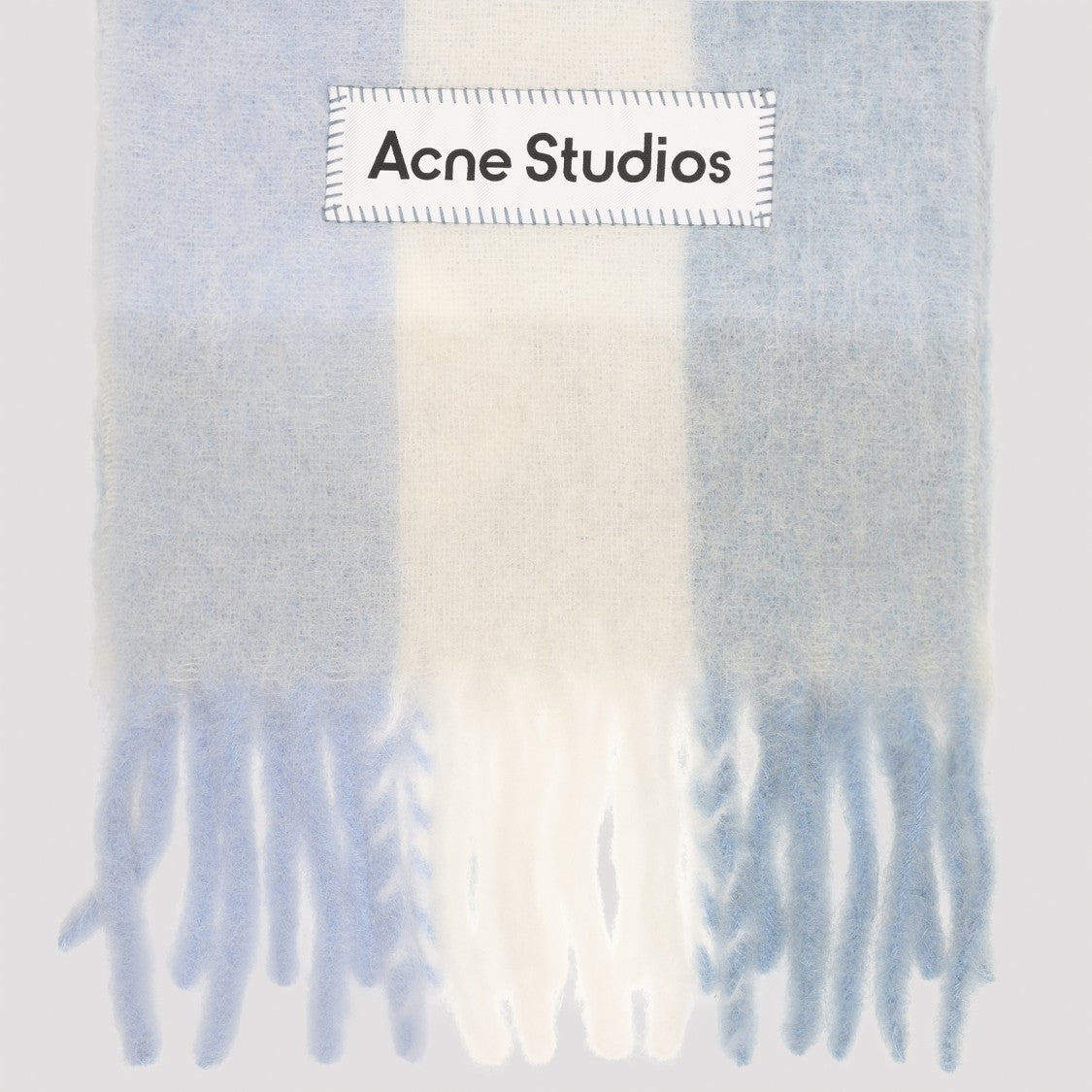Acne Studios Checkered Alpaca-Wool Blend Scarf