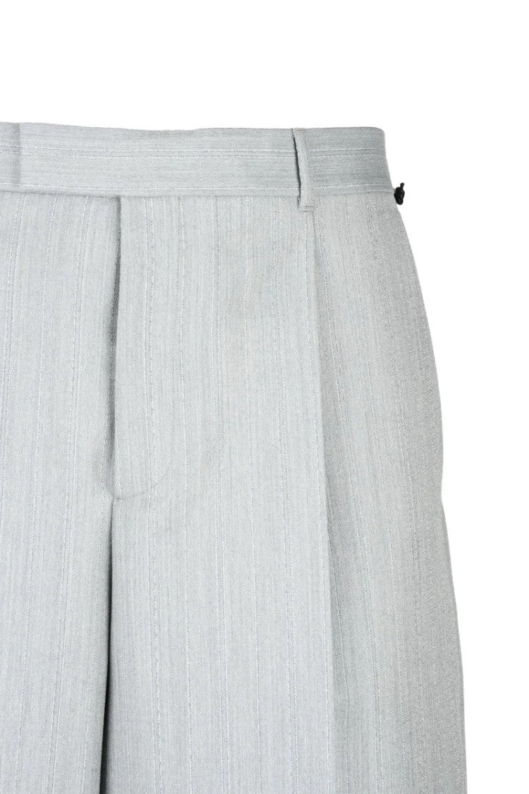 Dior Classic Mohair Wool Trousers - Grey