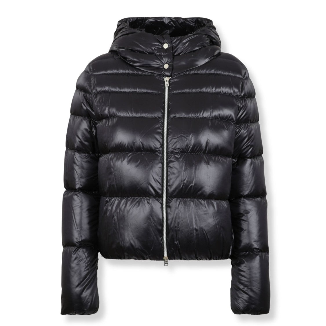 Herno Cropped Bomber Jacket In Ultralight Nylon