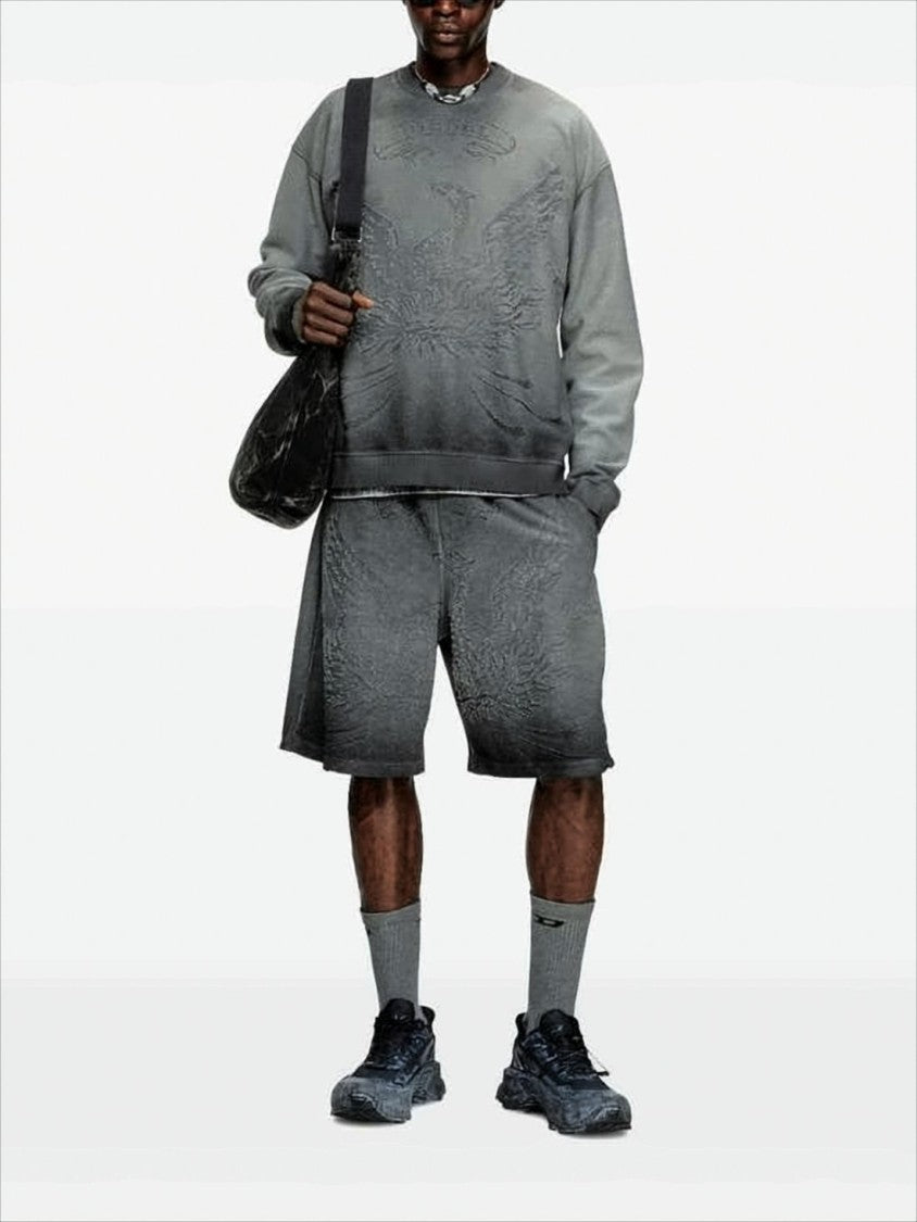 Diesel Gradient Grey Long-Sleeve Sweatshirt