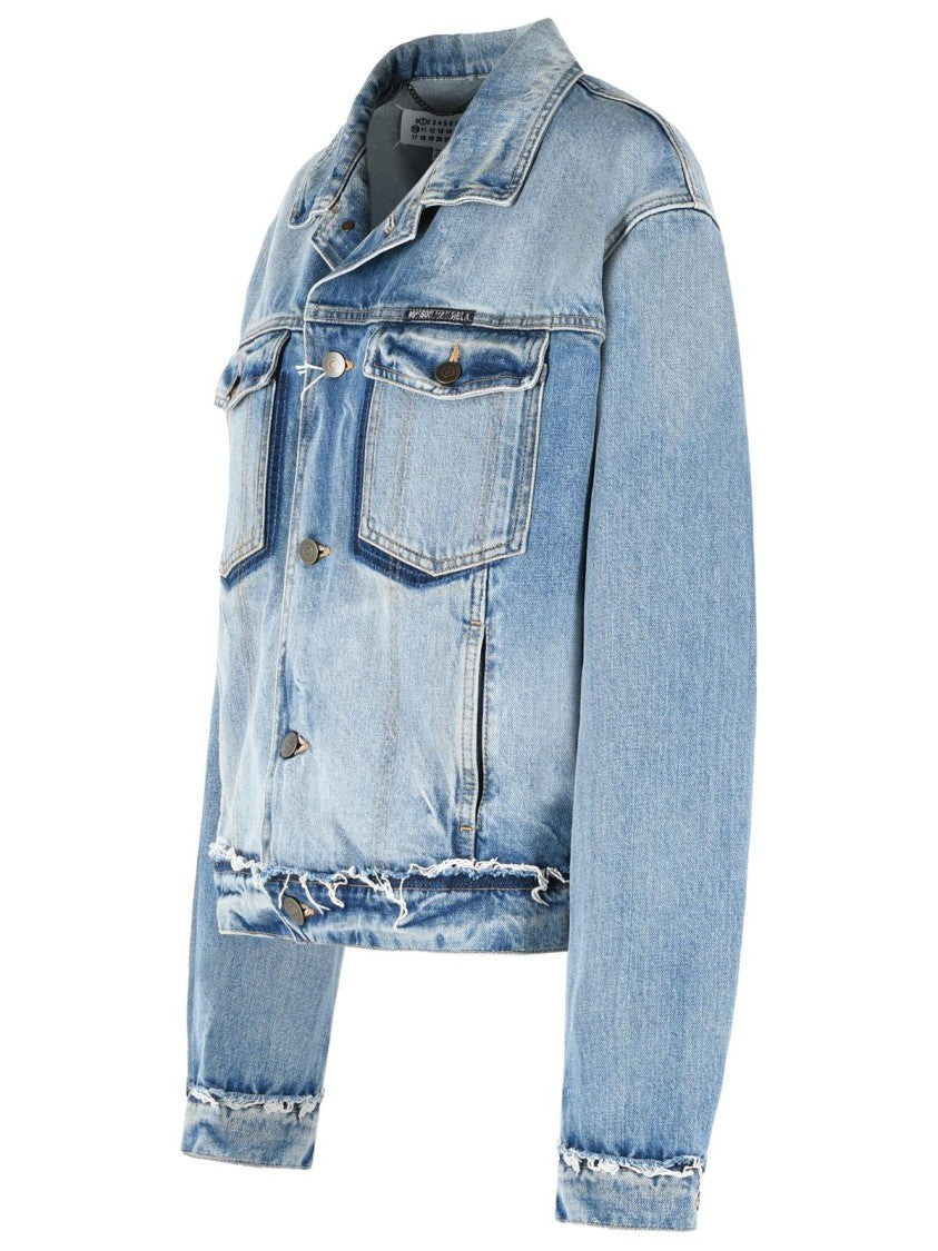 Maison Margiela Light Blue Cotton Jacket