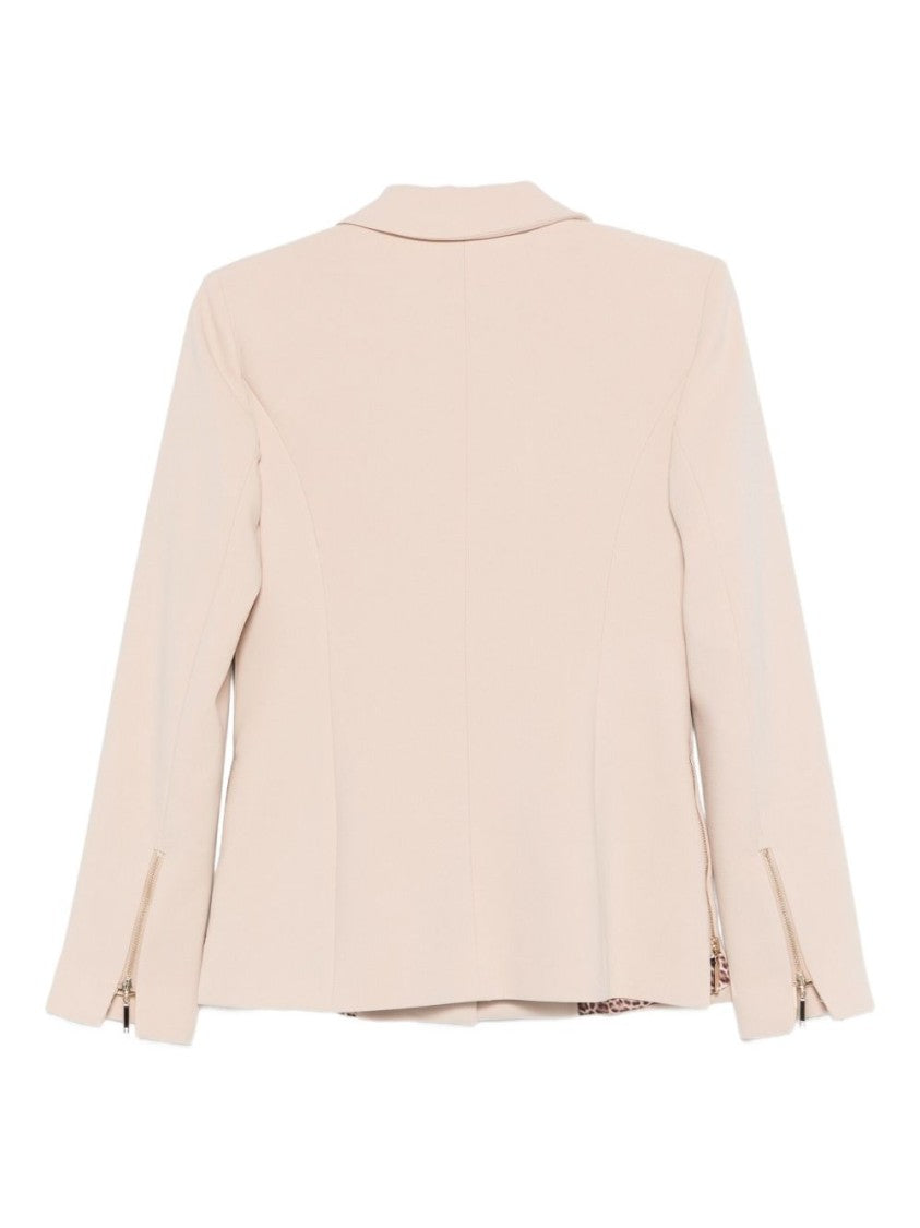 Blugirl Tailored Beige Jacket With Classic Lapel