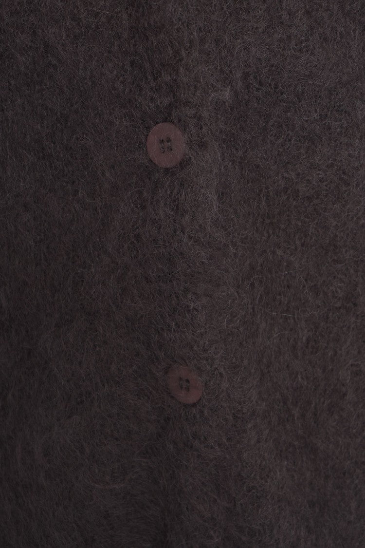 Kaos Oversized Mohair Cardigan With V-Neck