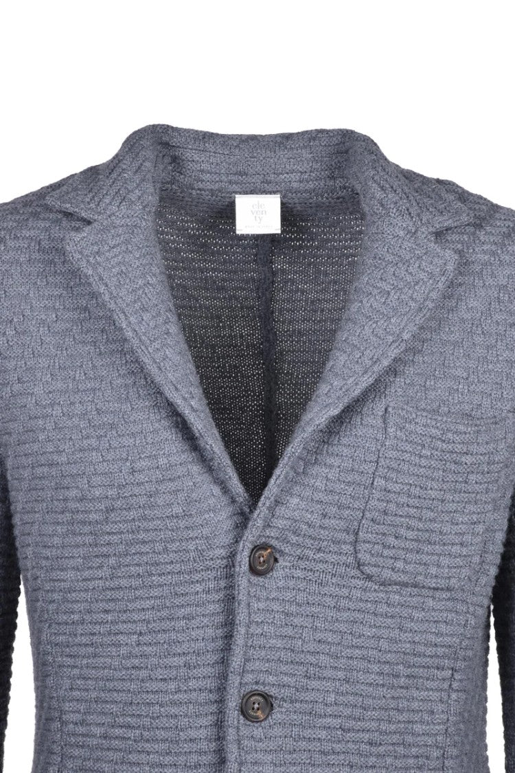 Eleventy Knit Jacket - Grey