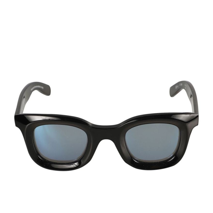 Kador Joy Bold Rectangular Sunglasses With Reflective Blue Lenses