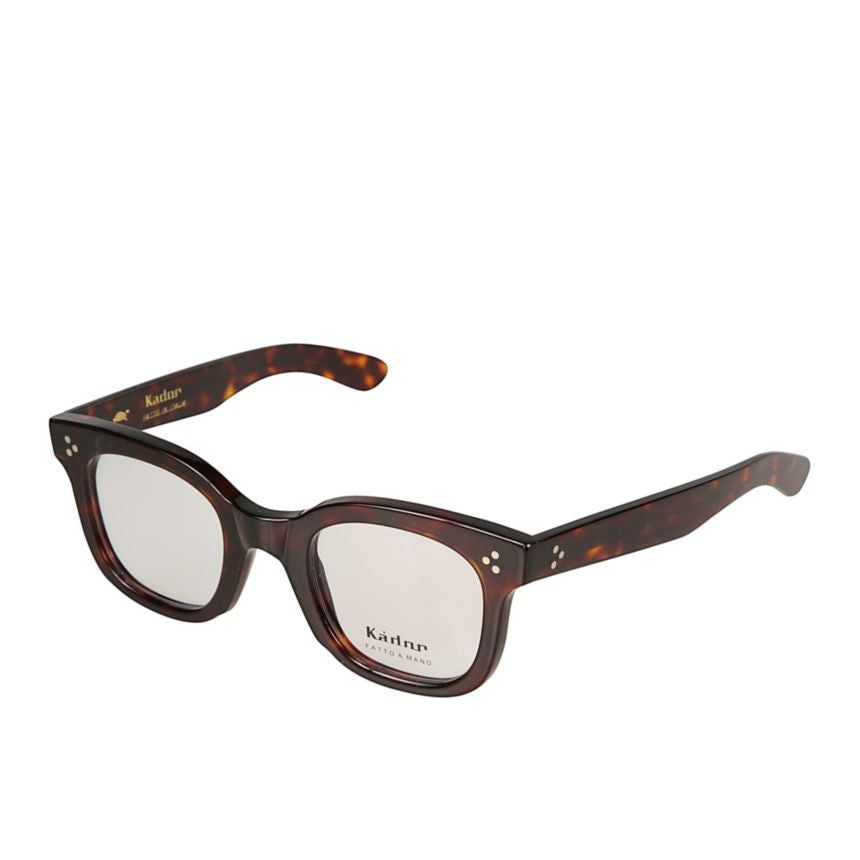 Kador Heritage Tortoiseshell Rectangular Frame Eyeglasses With Metallic Accents