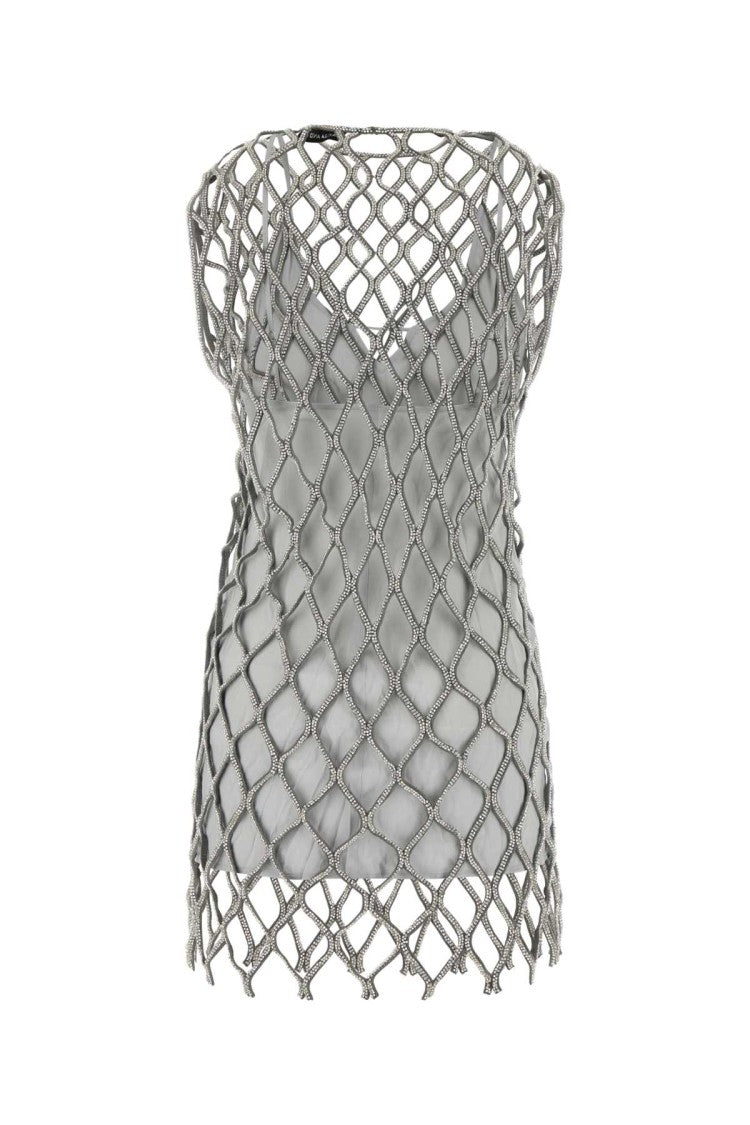 Camilla And Marc Embellished Mesh Rococo Mini Dress