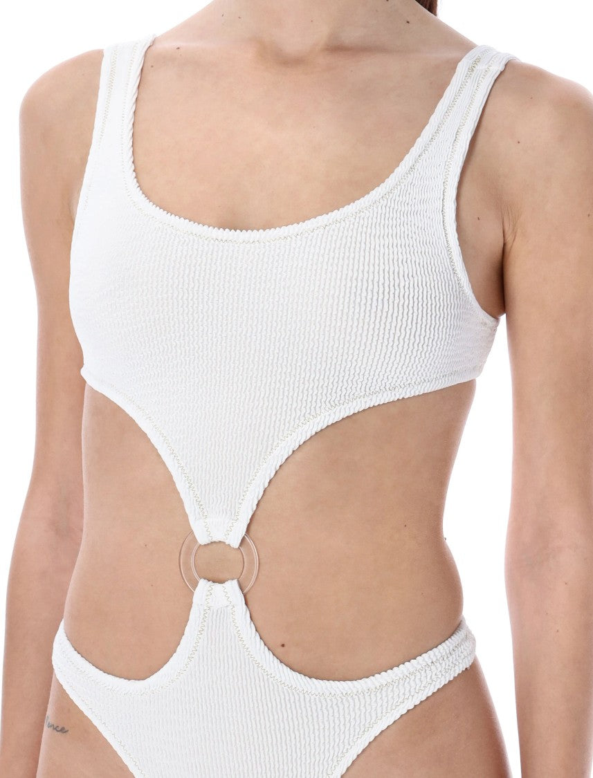 Reina Olga Augusta Crinkle Stitching One Piece