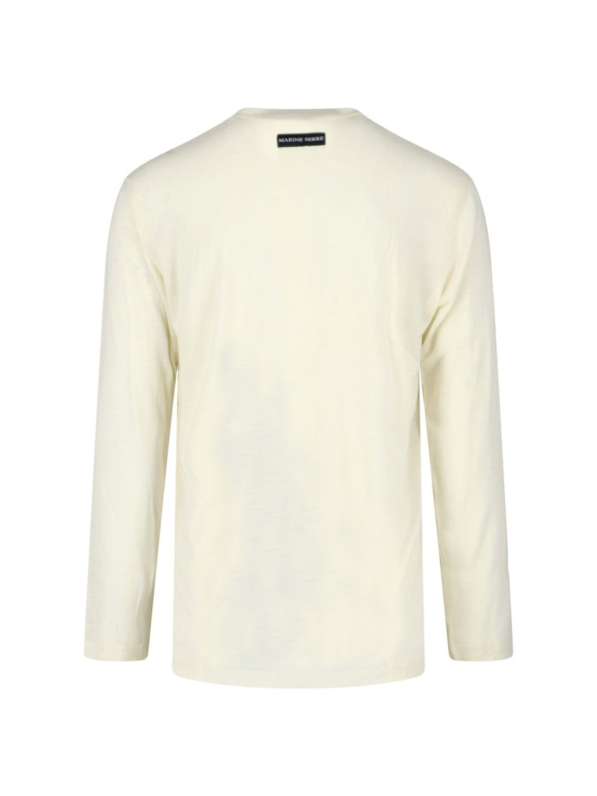 Marine Serre 2-Piece T-Shirt & Tank Top Set – White/Blue/Grey