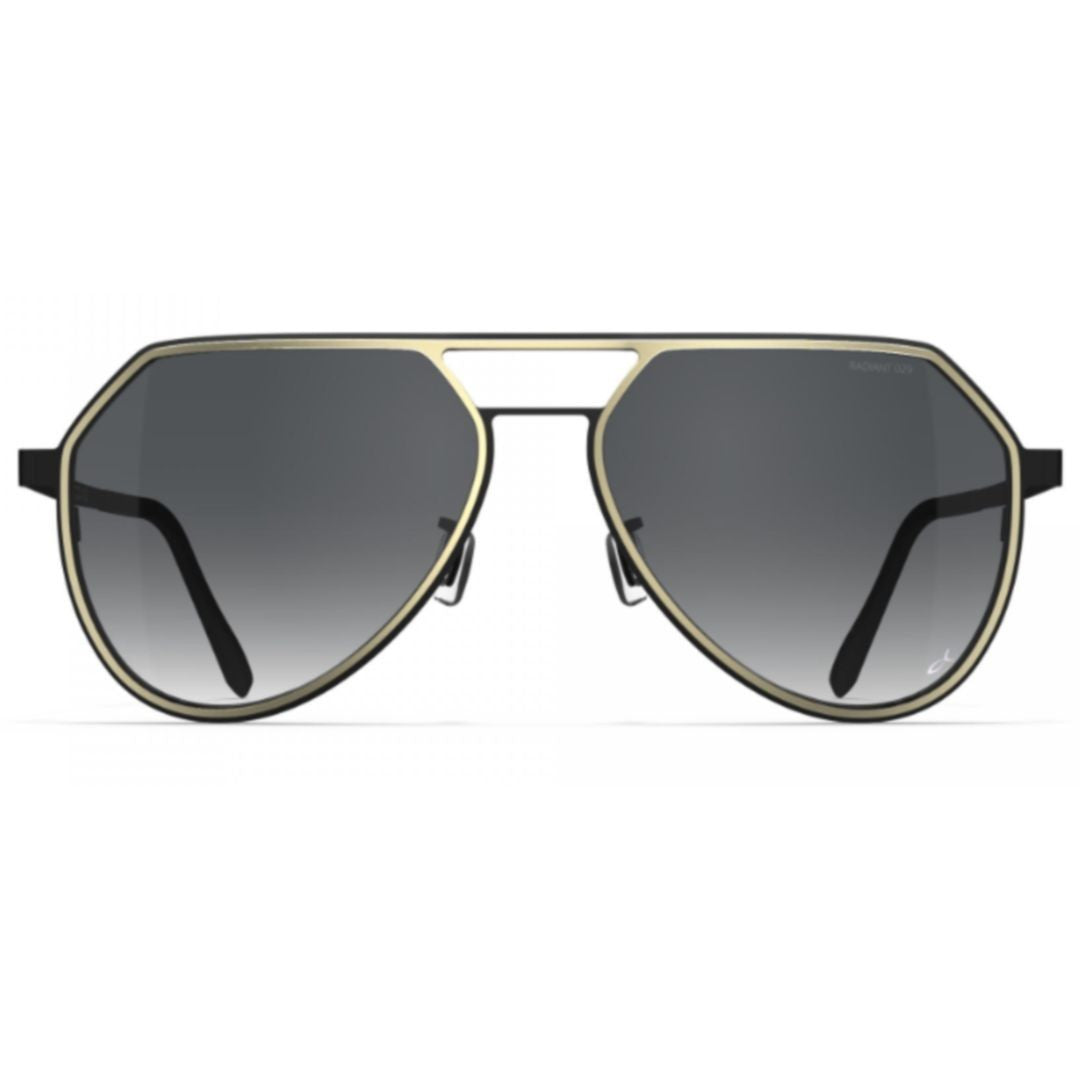 Blackfin Bf1095 Thunder Bay Aviator Sunglasses With Thin Beta Titanium Frame