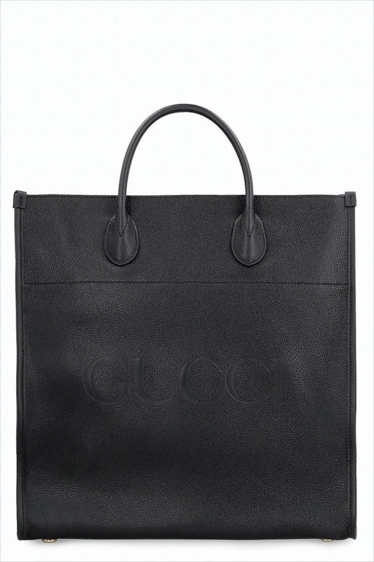 Gucci Textured Leather Tote Bag