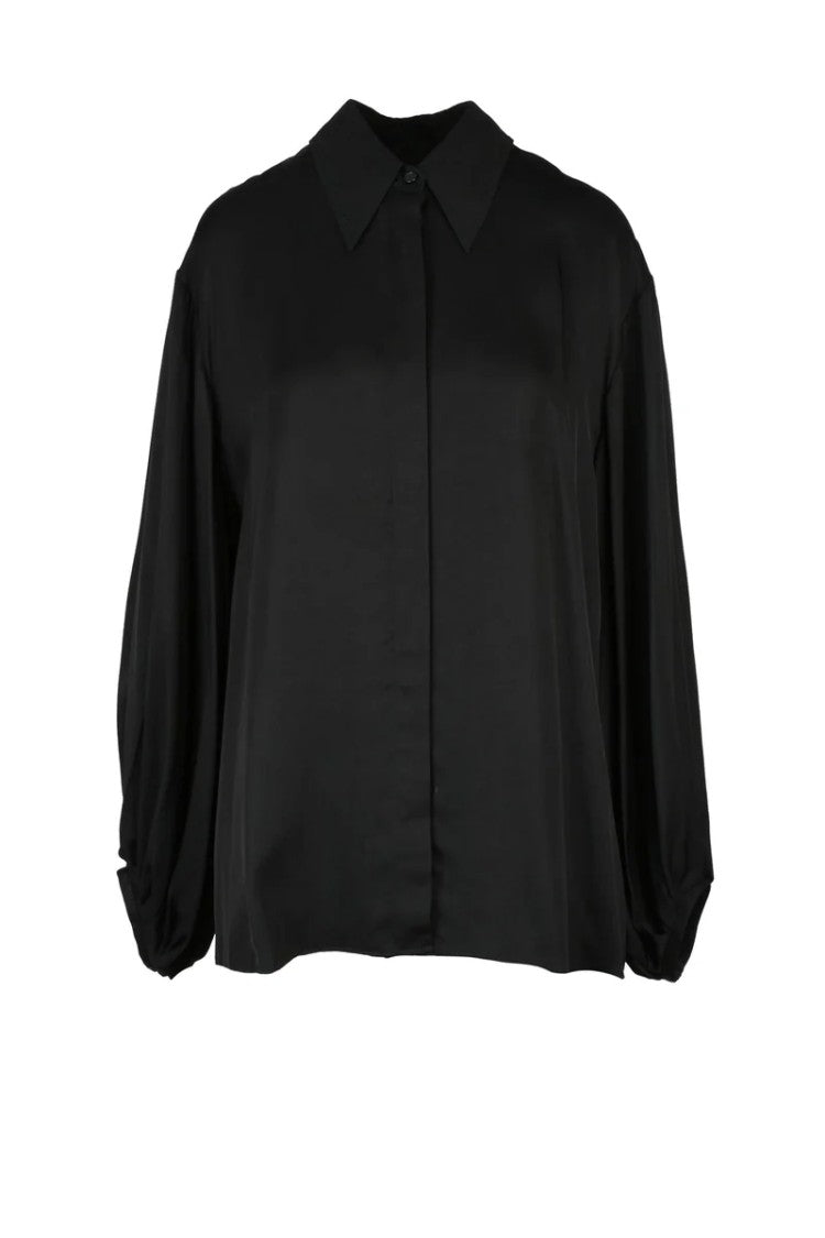 Khaite Satin Shirt - Black