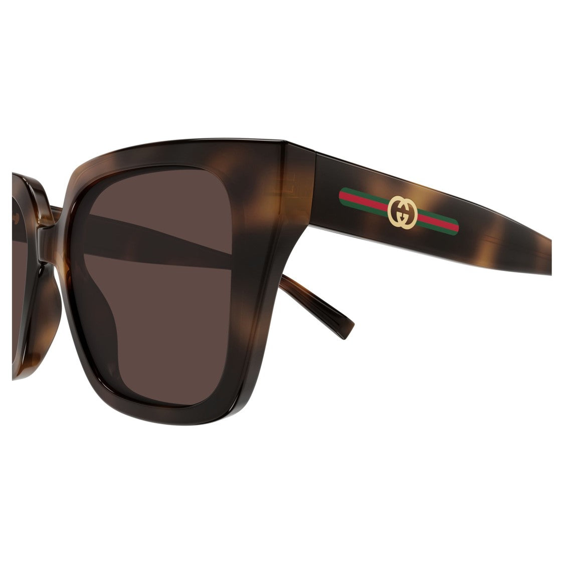 Gucci Gg2102s Oversized Tortoiseshell Square Sunglasses