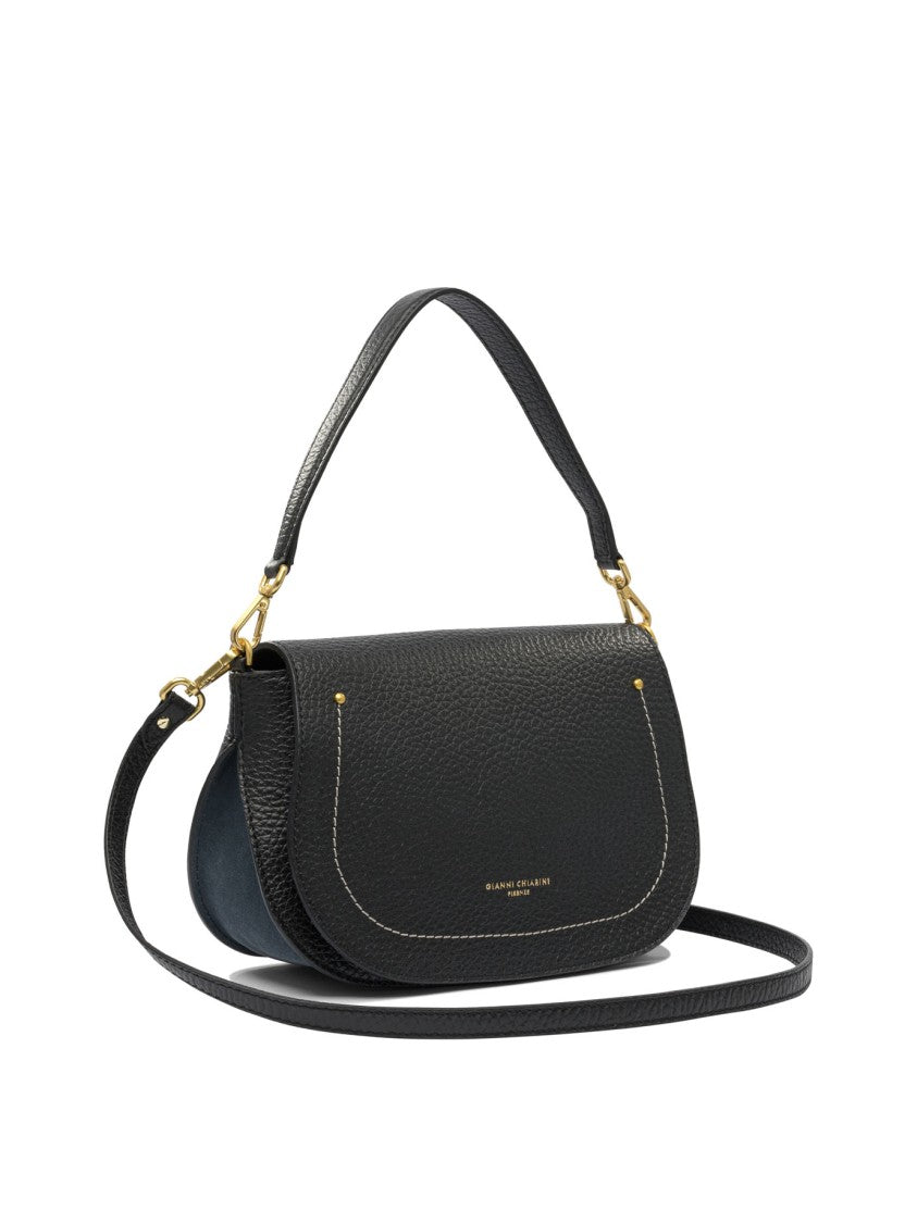 Gianni Chiarini Black Leather Shoulder Bag