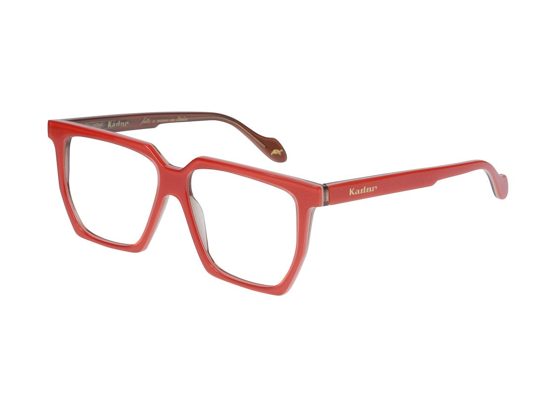 Kador Red Charlize Light Oversized Square Eyeglasses