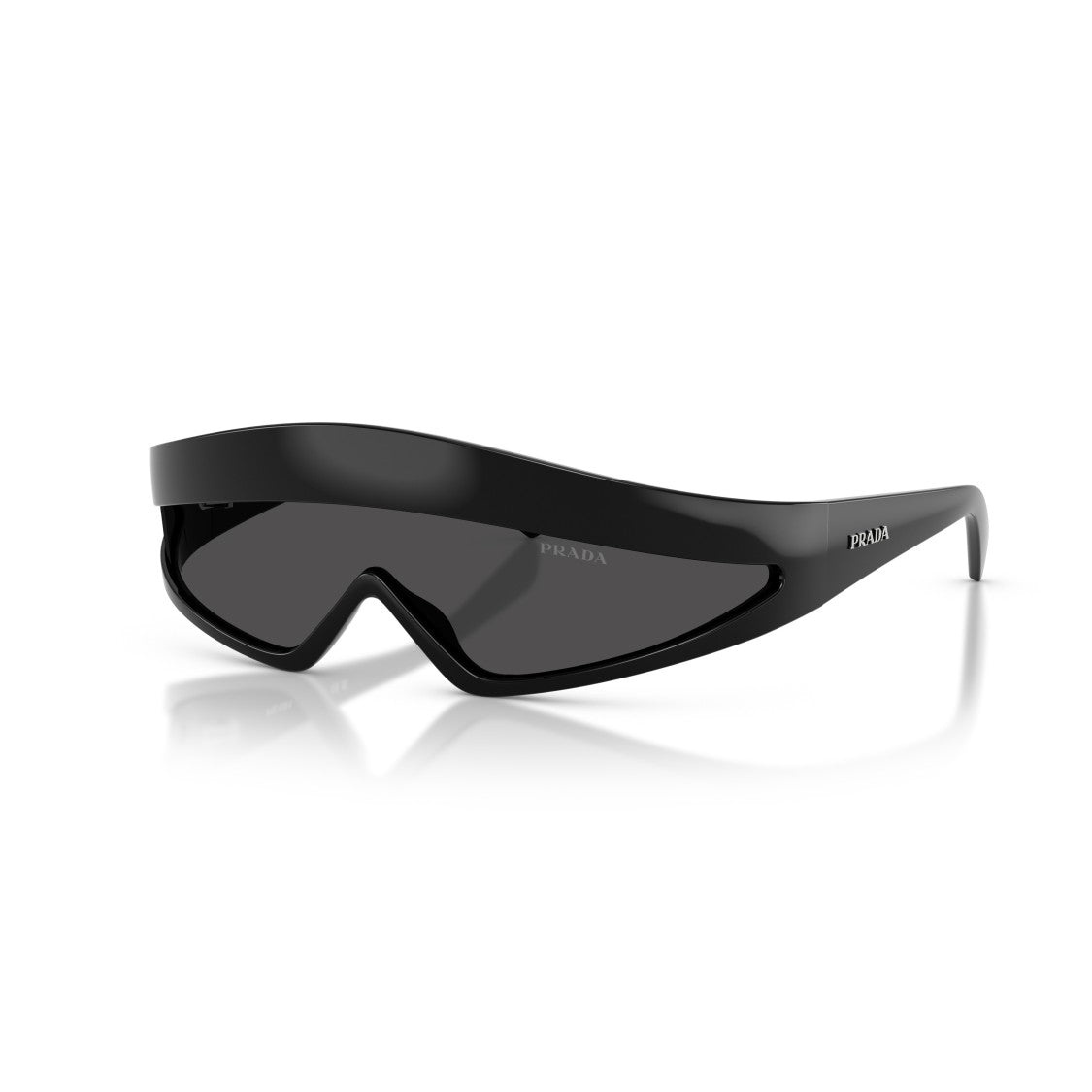 Prada 0Pr B20s Futuristic Black Sunglasses