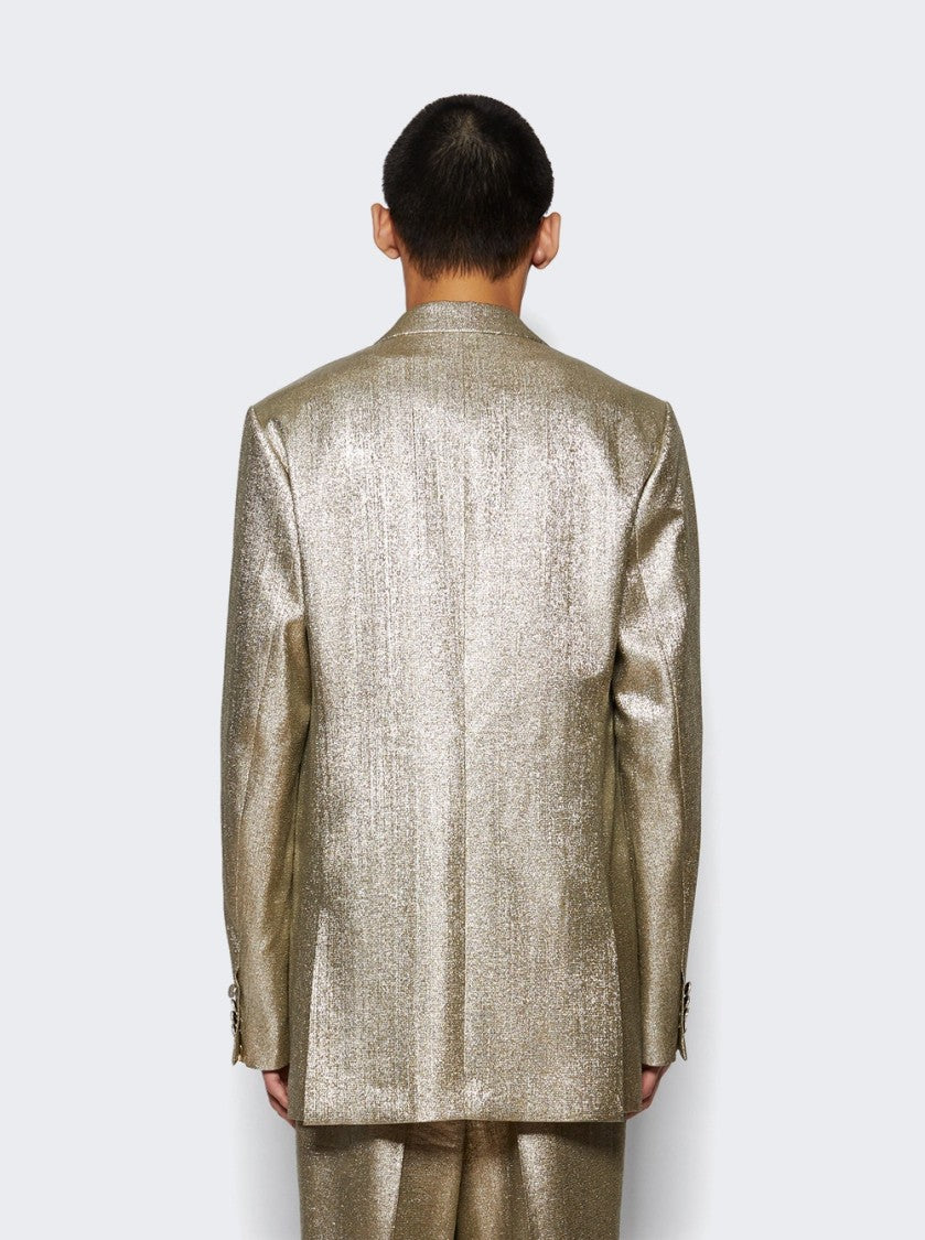 Dries Van Noten Slim Fit Blazer Silver