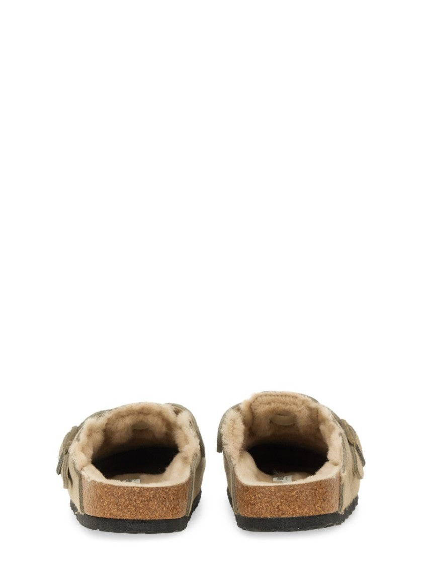 Birkenstock Narrow-Fit Suede Slip-On Clogs With Adjustable Buckle