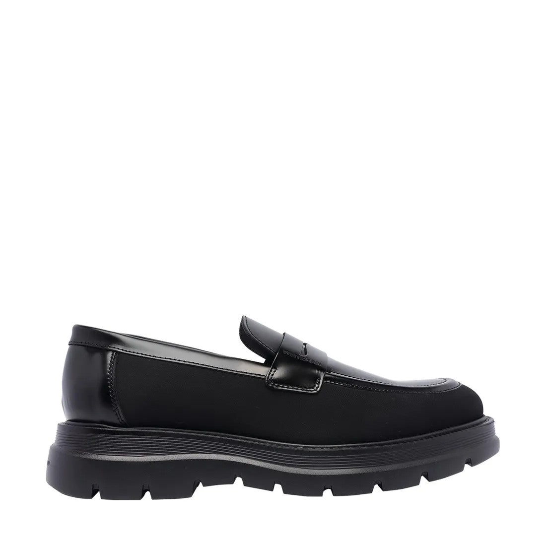 Stuart Weitzman Sculpted Rubber Sole Moccasin With Elastic Inserts