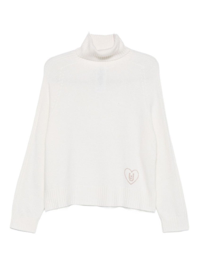 Liu Jo High Neck White Sweater