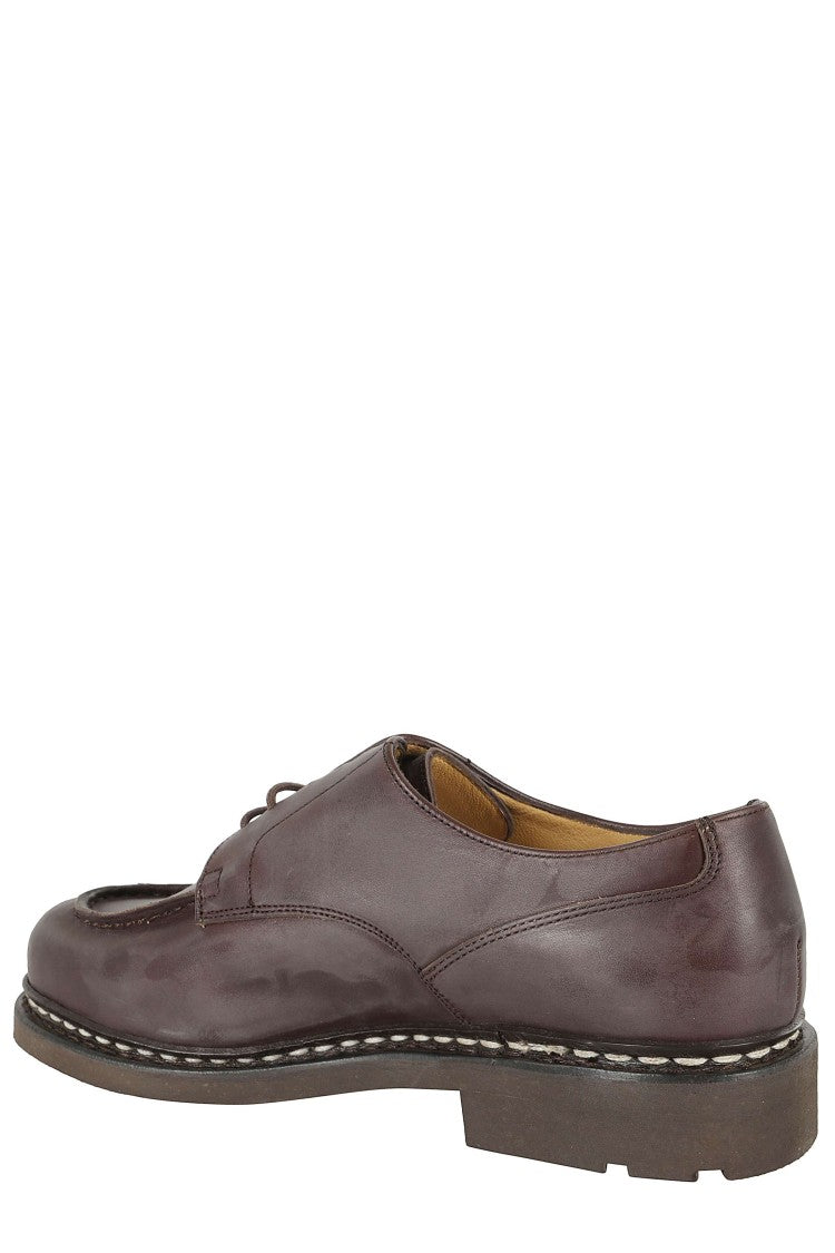 Paraboot Brown Chambord Tex Leather Derby Shoes