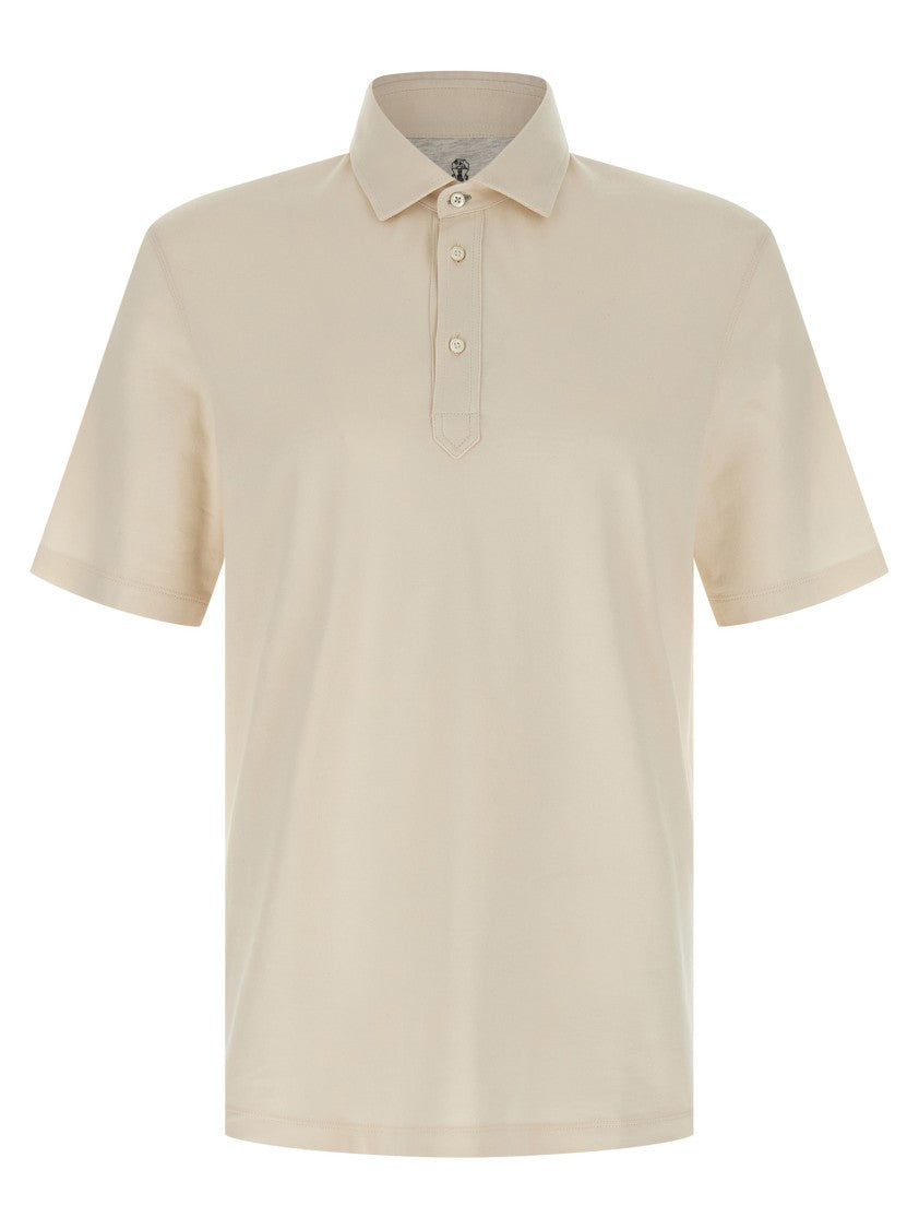 Brunello Cucinelli Classic Cotton Jersey Polo Shirt